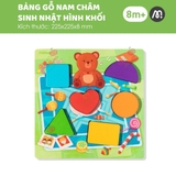 Bảng Ghép Hình Núm Gỗ Cao Cấp Cho Bé - Mideer Wooden Peg Puzzles