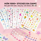 Hình xăm, sticker dán móng tay cho bé gái Mideer Garden Fairy Dress Up Sticker Pack 1000 miếng