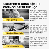 Giá đỡ ngực Mideer chống cận thị và gù lưng cho trẻ em ngồi học Adjustable Posture Corrector