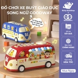 Đồ chơi xe buýt cho bé kèm âm thanh vui nhộn an toàn chính hãng Goodway Learning Bus