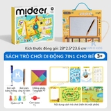 Bảng vẽ tự xóa Mideer Sensory Book - Bảng vẽ điện tử kèm trò chơi chủ đề du lịch cho bé