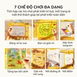 Bảng vẽ tự xóa Mideer Sensory Book - Bảng vẽ điện tử kèm trò chơi chủ đề du lịch cho bé