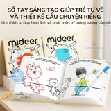 Sách Vẽ Sáng Tạo Cho Bé Mideer Inspire Blank Sketchbook Sách Tô Màu DIY Phát Triển Trí Tưởng Tượng 3 Tuổi+