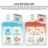 Sách Vẽ Sáng Tạo Cho Bé Mideer Inspire Blank Sketchbook Sách Tô Màu DIY Phát Triển Trí Tưởng Tượng 3 Tuổi+