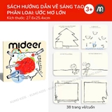 Sách Vẽ Sáng Tạo Cho Bé Mideer Inspire Blank Sketchbook Sách Tô Màu DIY Phát Triển Trí Tưởng Tượng 3 Tuổi+