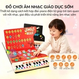 Sách Đàn Piano Điện Tử Thông Minh Mideer, Đồ Chơi Âm Nhạc Phím Màu Kèm 6 Bài Hát Và Giá Đỡ Bản Nhạc