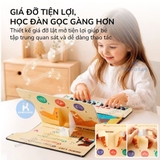 Sách Đàn Piano Điện Tử Thông Minh Mideer, Đồ Chơi Âm Nhạc Phím Màu Kèm 6 Bài Hát Và Giá Đỡ Bản Nhạc