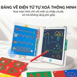 Bảng Vẽ LCD Thông Minh Tự Xóa Mideer, Bảng Vẽ Điện Tử Không Cần Giấy Kèm 15 Thẻ Mẫu Cho Bé 3 Tuổi+