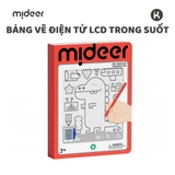 Bảng Vẽ LCD Thông Minh Tự Xóa Mideer, Bảng Vẽ Điện Tử Không Cần Giấy Kèm 15 Thẻ Mẫu Cho Bé 3 Tuổi+
