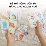 Thẻ học thông minh Flashcard mini song ngữ Anh Việt nhiều chủ đề cho bé - Thẻ học thông minh Lalala baby