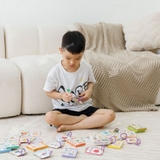 Thẻ học thông minh Flashcard mini song ngữ Anh Việt nhiều chủ đề cho bé - Thẻ học thông minh Lalala baby