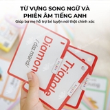 Thẻ học thông minh Flashcard mini song ngữ Anh Việt nhiều chủ đề cho bé - Thẻ học thông minh Lalala baby