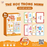 Thẻ học thông minh Flashcard mini song ngữ Anh Việt nhiều chủ đề cho bé - Thẻ học thông minh Lalala baby
