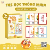 Thẻ học thông minh Flashcard mini song ngữ Anh Việt nhiều chủ đề cho bé - Thẻ học thông minh Lalala baby