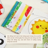 Bộ đồ chơi thủ công đa kỹ năng luyện vận động tinh theo phương pháp Montessori Tay khéo não tinh Lalala Baby