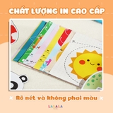 Bộ đồ chơi thủ công đa kỹ năng luyện vận động tinh theo phương pháp Montessori Tay khéo não tinh Lalala Baby