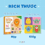 Bộ đồ chơi thủ công đa kỹ năng luyện vận động tinh theo phương pháp Montessori Tay khéo não tinh Lalala Baby