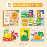 Bộ đồ chơi thủ công đa kỹ năng luyện vận động tinh theo phương pháp Montessori Tay khéo não tinh Lalala Baby