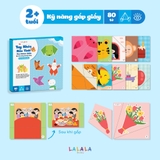 Bộ đồ chơi thủ công đa kỹ năng luyện vận động tinh theo phương pháp Montessori Tay khéo não tinh Lalala Baby