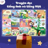 Máy Chiếu Kể Chuyện Cho Bé Lala Story Cinema - Đồ Chơi Âm Thanh Máy Chiếu Mini Kể Chuyện Song Ngữ Kèm Thẻ Sách Truyện