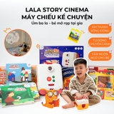 Máy Chiếu Kể Chuyện Cho Bé Lala Story Cinema - Đồ Chơi Âm Thanh Máy Chiếu Mini Kể Chuyện Song Ngữ Kèm Thẻ Sách Truyện