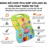 Xe đẩy tập đi có âm thanh kèm bảng đồ chơi montessori cho bé Goodway Music Baby Walker
