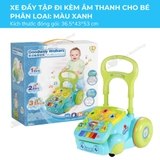 Xe đẩy tập đi có âm thanh kèm bảng đồ chơi montessori cho bé Goodway Music Baby Walker