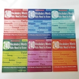 240 Vocabulary Words Kids