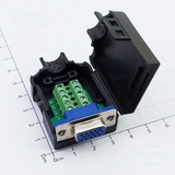 Cổng DB15 Đầu Cái 10 Chân Nối Dây Bắt Vít Domino Có Vỏ