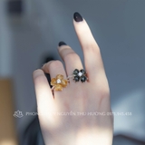 Nhẫn bạc Thạch anh tóc