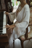 Áo choàng Lilas Bloom Kimono