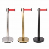 Cột chắn inox phân làn dây đỏ 2M - 900*320*63mm