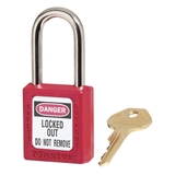 Khóa móc an toàn nhựa nhiệt dẻo còng thép 6mm Master Lock 410RED