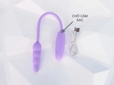 Trứng Rung Sạc Nhỏ Gọn Kích Thích 2 Đầu Âm Đạo Và Hậu Môn