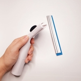 Bộ gạt tay cầm nhựa, lưỡi cao su xanh bọc kim loại 15cm