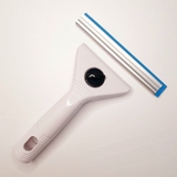 Bộ gạt tay cầm nhựa, lưỡi cao su xanh bọc kim loại 15cm