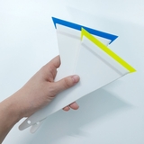 Gạt Film tam giác - Màu trắng, kẹp lưỡi cao su xanh