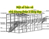 Một số bản vẽ nhà khung thép 2 tầng đẹp