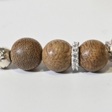 VÒNG TRẦM PHỐI DÂY CHUYỀN BẠC VÀ ĐÁ THẠCH ANH DÂU TÂY