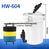 SUNSUN HW-602|603|604 - LỌC PHỤ CHO HỒ CÁ THỦY SINH