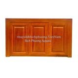 CHÂN TỦ GỖ SỒI MÀU GÕ ĐỎ MẪU 2 - AQUARIUM WOOD CABINET