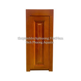 CHÂN TỦ GỖ SỒI MÀU GÕ ĐỎ MẪU 2 - AQUARIUM WOOD CABINET