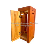 CHÂN TỦ GỖ SỒI MÀU GÕ ĐỎ MẪU 2 - AQUARIUM WOOD CABINET