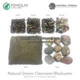 NATURAL STREAM CLEARWATER / BLACKWATER - COMBO CÁT SẠN SỎI ĐÁ SUỐI TỰ NHIÊN FEMOLAY