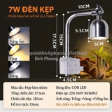 ĐÈN COB RỌI NHÔM XINMA 5W – 7W 3 CHẾ ĐỘ MÀU