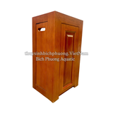 CHÂN TỦ GỖ SỒI MÀU GÕ ĐỎ MẪU 2 - AQUARIUM WOOD CABINET