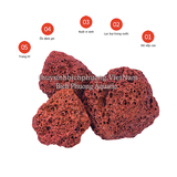 ĐÁ NHAM THẠCH ĐỎ | RED LAVA ROCK - VẬT LIỆU LỌC, TRANG TRÍ, SETUP