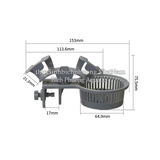 KẸP GIỮ ỐNG NƯỚC BỂ CÁ ĐA NĂNG VOONLINE KÈM RỔ PHÂN TÁN DÒNG CHẢY
