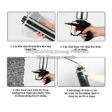 FOAM MIUS TẠO BACKGROUND GIẢ ĐÁ MÀU XÁM ĐEN
