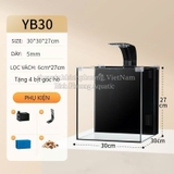 BỘ HỒ KÍNH YEE CÓ LỌC VÁCH SIÊU TRONG ĐỂ BÀN (TẶNG KÈM ĐÈN, VẬT LIỆU LỌC)